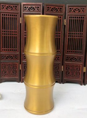 线香筒香香黄铜纯铜放用品包邮供佛筒香居家供奉装香竹竹签节桶