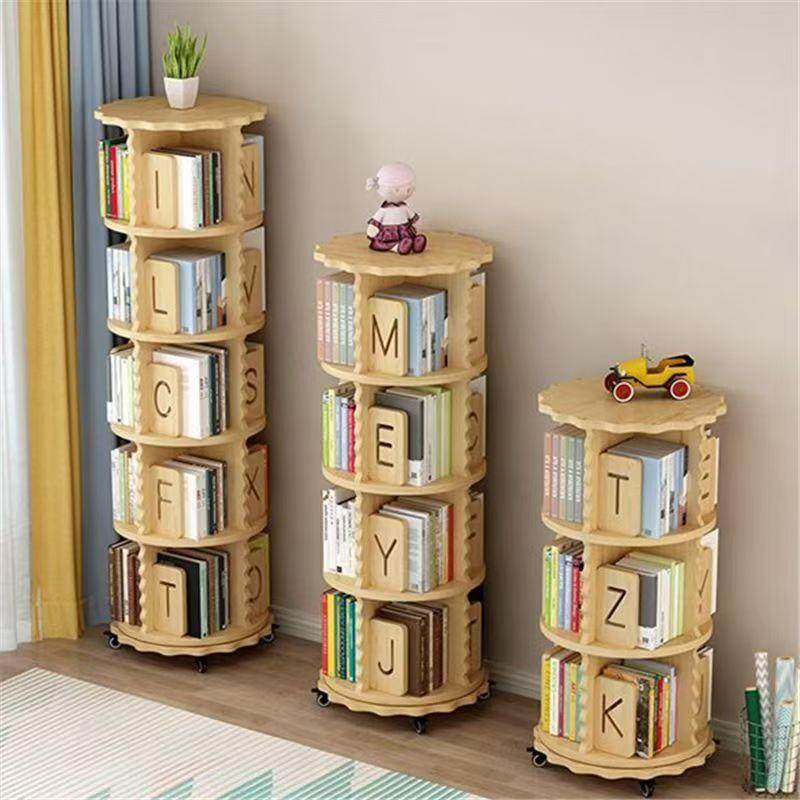 实木旋转书架家用书柜储物柜靠墙架子置物架多层直销一件起批,淘宝优惠券,粉丝福利购,淘宝优惠卷