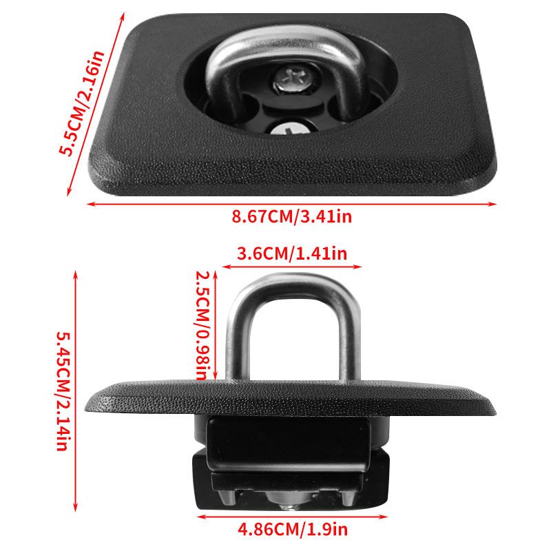 适用于道奇公羊RAM美系皮卡后尾箱锁扣F150卸扣98-14后锚扣拉绳扣 - 图2