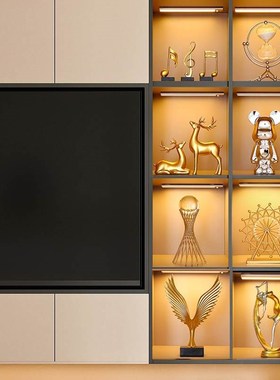 轻奢高档电视柜酒l柜客厅家居装饰品摆件玄关隔断办公室工艺品摆