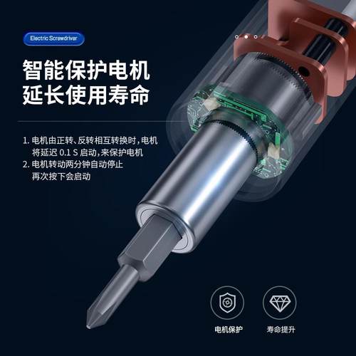 29合1微型电动螺丝刀家用小型迷你充电式手自一体精密电批起套装 - 图3