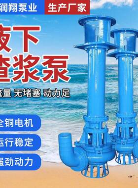 液下渣浆泵YZ立式泥浆泵抽沙吸砂耐磨耐腐蚀河道池塘清淤排污泵