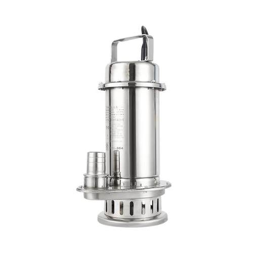 304不锈钢潜水切割污水泵化工小型耐排污220V高扬程海水抽水泵 - 图3