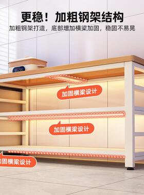 厨房多功能置物架落地切菜桌子工作台多层储物架子靠墙一体餐边柜