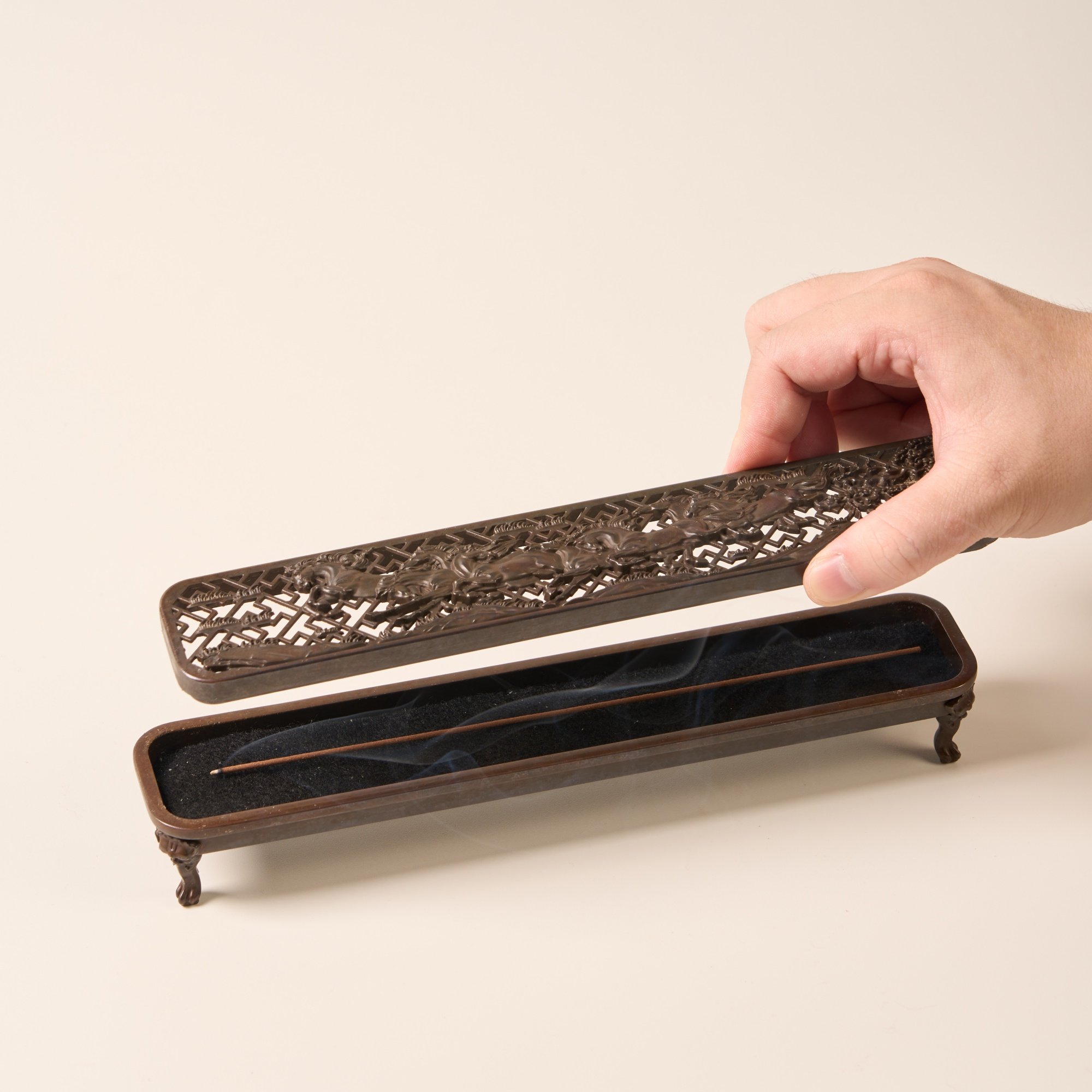 了堂斋黄铜香盒卧香盒线香炉复古香座大号香薰炉香道茶室香具摆件,淘宝优惠券,粉丝福利购,淘宝优惠卷