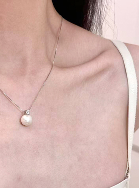 瑟拉蒙天然爱迪生珍珠项链925银