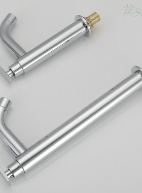 单冷水面盆水龙头冷水龙头洗手间加高台上盆龙头艺术台下盆不锈钢