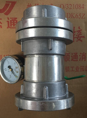 消火栓末端测压装置65口径内扣式接口带闷盖试压设备铝合金材质