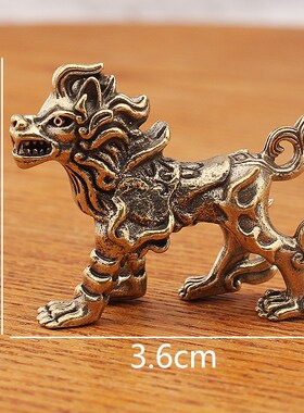 纯黄铜龙之九子鸱尾螭p吻鸱吻摆件厨房家居饰品客厅办公室装饰茶