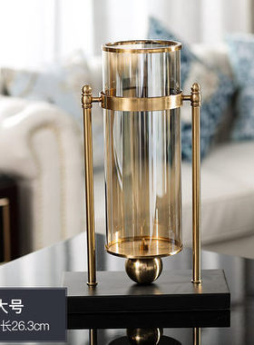 欧式餐桌花瓶摆件客厅装饰品电视柜样板房轻奢软装家X具店饰品摆