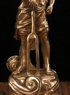 礼品合作奖杯禹大治个性工艺品摆件铜像水雕塑大办公室装饰家居禹