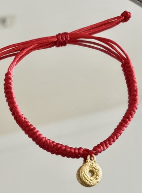 线条呆萌小狗手炼l情侣款狗可爱情人节镀金礼物男女通用款式貔貅