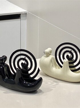 【新家的一百个快递】桌面摆件蜗牛蚊香盘托家居好物客厅玄关摆件