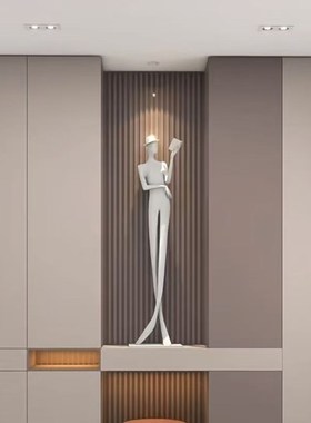 现代简约轻奢客厅电视柜旁落地摆件高级感装饰品创意家居饰品