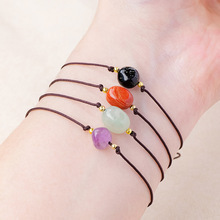 天然水晶原石随形手链