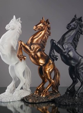 北欧马雕塑工艺品家居摆设客厅办公室创意招财复古软装饰品马摆件