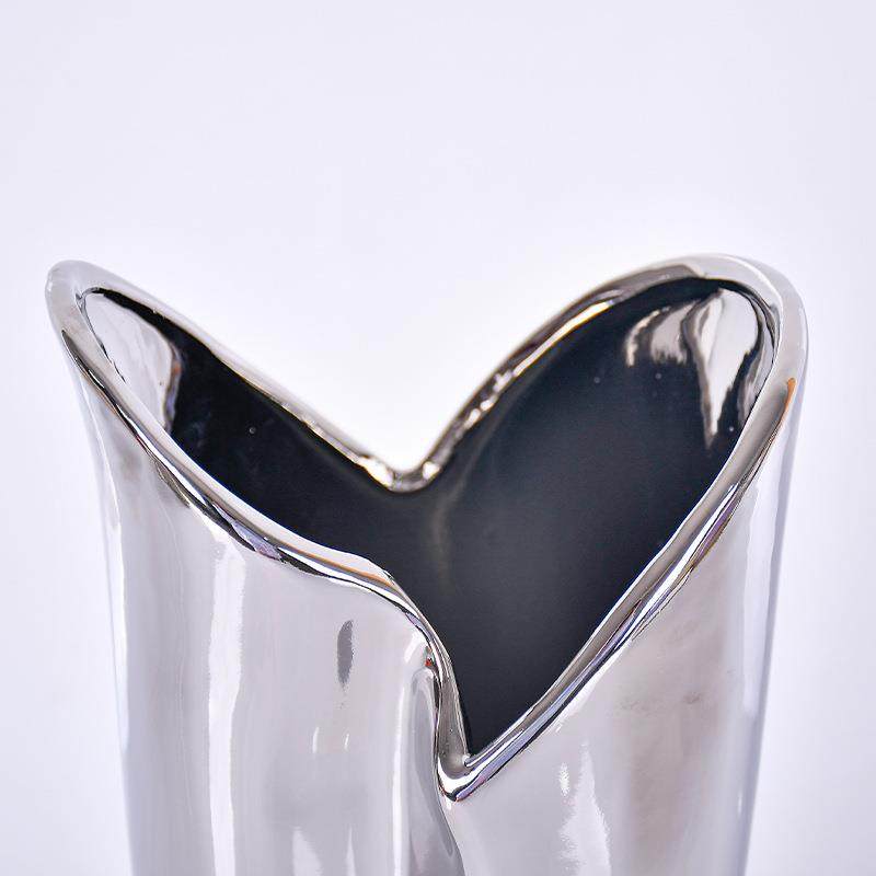 创意陶瓷现代轻奢镀银陶瓷花瓶摆件新中式客厅家居装饰柜摆饰品,淘宝优惠券,粉丝福利购,淘宝优惠卷