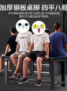 不锈钢工厂车间重型工作台钳工维桌电工实验模型操作装配检验桌