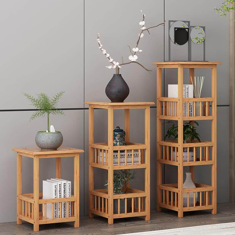 ft花架子室内多层落地式阳台置物架实木客厅电视柜旁花盆架绿萝花,淘宝优惠券,粉丝福利购,淘宝优惠卷