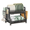 Kitchen good storage rack home desktop storage multi-layer multi-functional cupboard layered draining bowls and chopsticks knife and fork rack