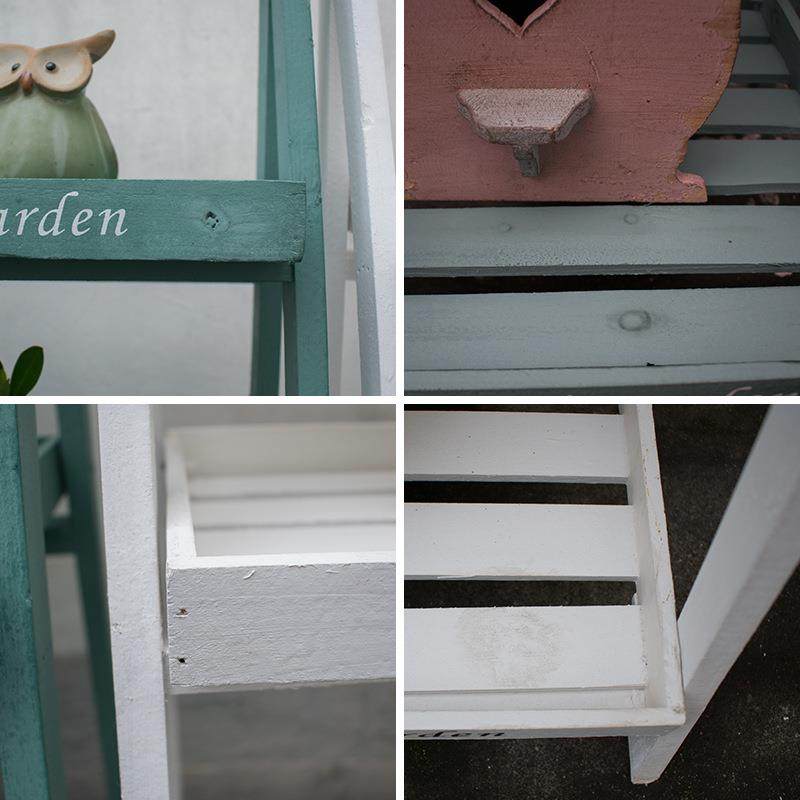 实木花几阶梯落地式多层花台复古花架田园乡村花园园艺杂货储物架,淘宝优惠券,粉丝福利购,淘宝优惠卷