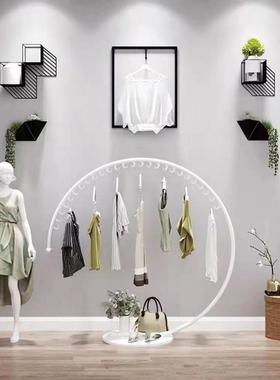 服装店展示架衣架家用落地立式挂衣架卧室晾衣架子摆摊货架陈列架