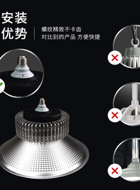 led厂房工矿照明灯高功率照明车间仓库螺口灯炮e27节能超亮工矿灯