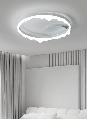 卧室灯现代简约家用北欧圆形吸顶灯极简房间书房灯小户型公寓灯具