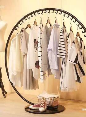 服装店展示架衣架家用落地立式挂衣架卧室晾衣架子摆摊货架陈列架