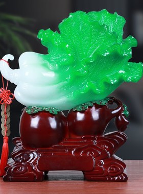 葫芦白菜摆件招财家居客厅玄关电视柜装饰品乔迁新居店铺开业礼物