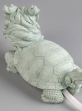 青砂石龙龟吐水新中式家居桌面装饰茶宠摆件国风送礼鱼缸假山造景