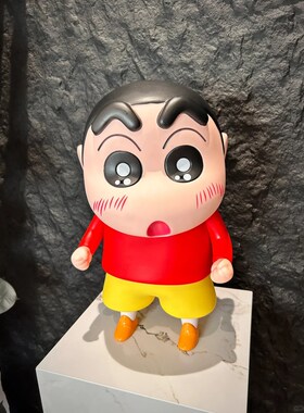 蜡笔小新摆件大号可发光电视柜落地客厅沙发装饰轻奢玄关创意送礼