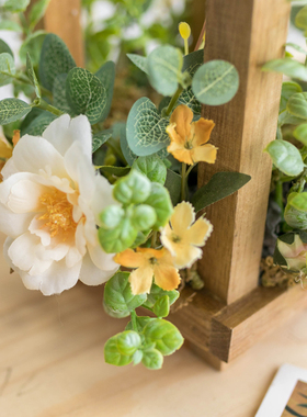 阿楹 北欧绿植烛台婚礼桌面布置道具仿真花ins森系装饰甜品台摆件