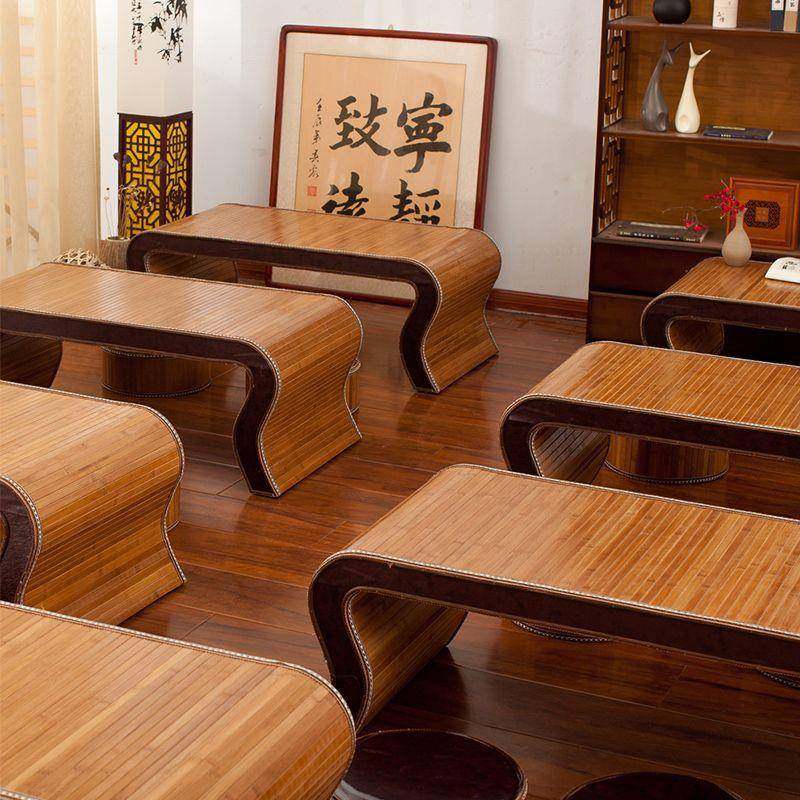 【折扣价】国学桌竹编榻榻米茶几仿古私塾桌幼儿园书法桌椅中式书,淘宝优惠券,粉丝福利购,淘宝优惠卷