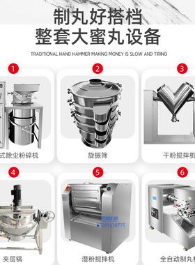 现货供暖姜丸丹丸/黑芝麻丸580丸机 应69克大搓蜜丸全自动3制丸机