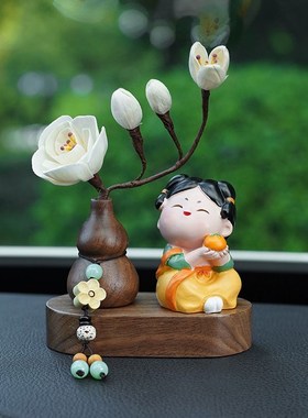 2025网红车载摆件创意国风唐女汽车车内饰品车载香薰装饰女生解压