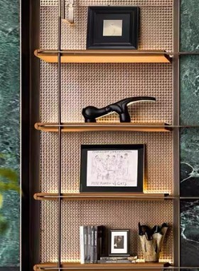 长鼻兽象壁龛摆件黑色桌面树脂雕塑原创玄关台过道柜子售楼处装饰