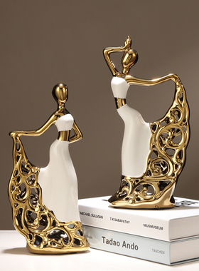 舞者摆件轻奢高档客厅电视柜酒柜装饰品高级感工艺品创意家居饰品