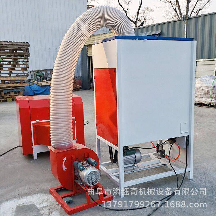 抱枕坐垫双口充棉机喷胶棉棉开松机家纺枕芯冲棉设备 - 图0