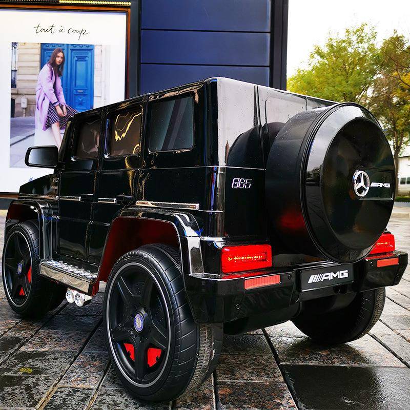 新款G65儿童电动汽车四轮越野遥控玩具车可坐人宝宝四驱充电童车 - 图1