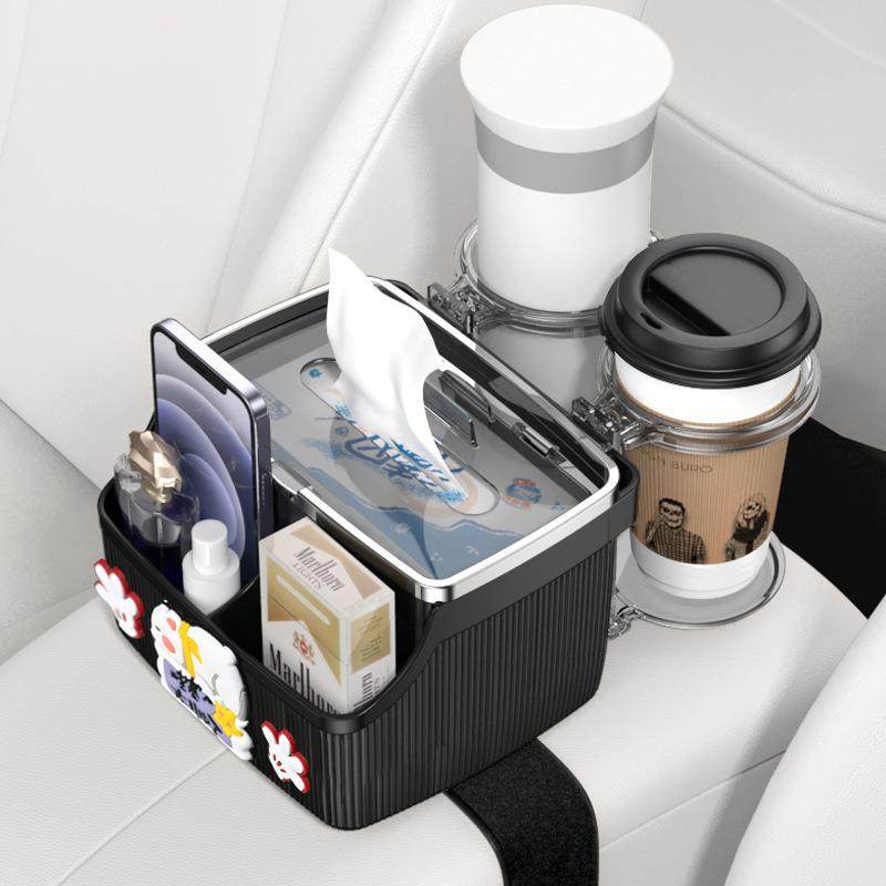 汽车扶手箱收纳盒车内纸巾盒多功能车载手扶箱中间储物盒卡通可爱,淘宝优惠券,粉丝福利购,淘宝优惠卷