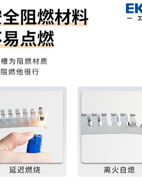 明装塑料配电箱布线槽PVC灰色线槽网线电线电缆理线阻燃pvc行线槽