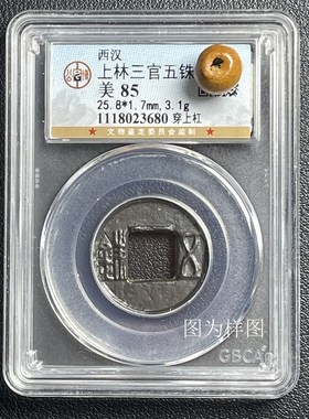 汉代五铢西汉上林三官真品永乐通宝开元洪武宋元公博评级盒子币