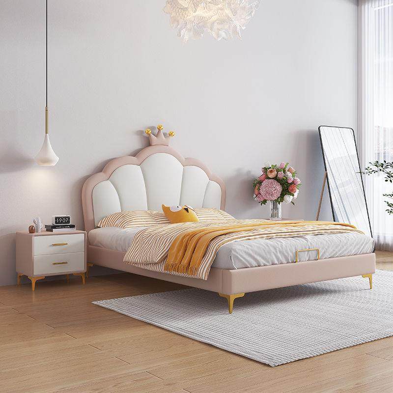 儿童床女孩公主床卧室轻奢1.5米粉色少女床皮床1.2米单双人床新款,淘宝优惠券,粉丝福利购,淘宝优惠卷