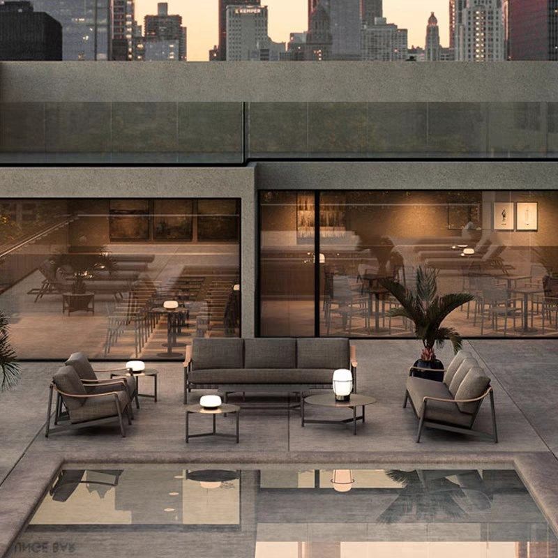 北欧户外庭院组合花园样板房室外休闲家具露天防水防晒铝合金沙发,淘宝优惠券,粉丝福利购,淘宝优惠卷