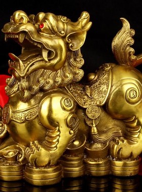 铜貔貅摆件一对貔貅家用客厅车内皮丘摆件大小号家居装饰礼品