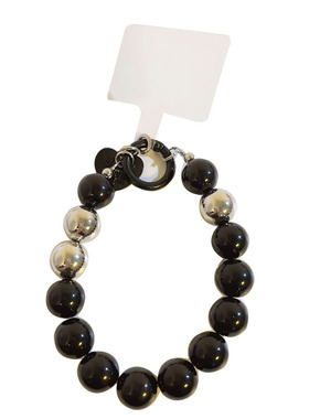 简约耐脏珠珠手环通用手机钥匙扣