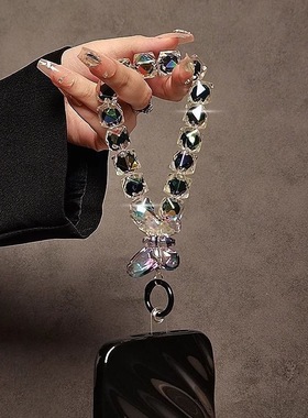 串珠手工手提挂绳无女款蝴蝶结挂