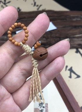 民族风情侣饰品红绳龙纹桃核小木鱼桃木手绳礼物国风手链闺蜜学生