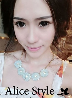 韩国百搭短款新款锁骨夸张项链女饰品锁骨链衣服装饰配饰毛衣链